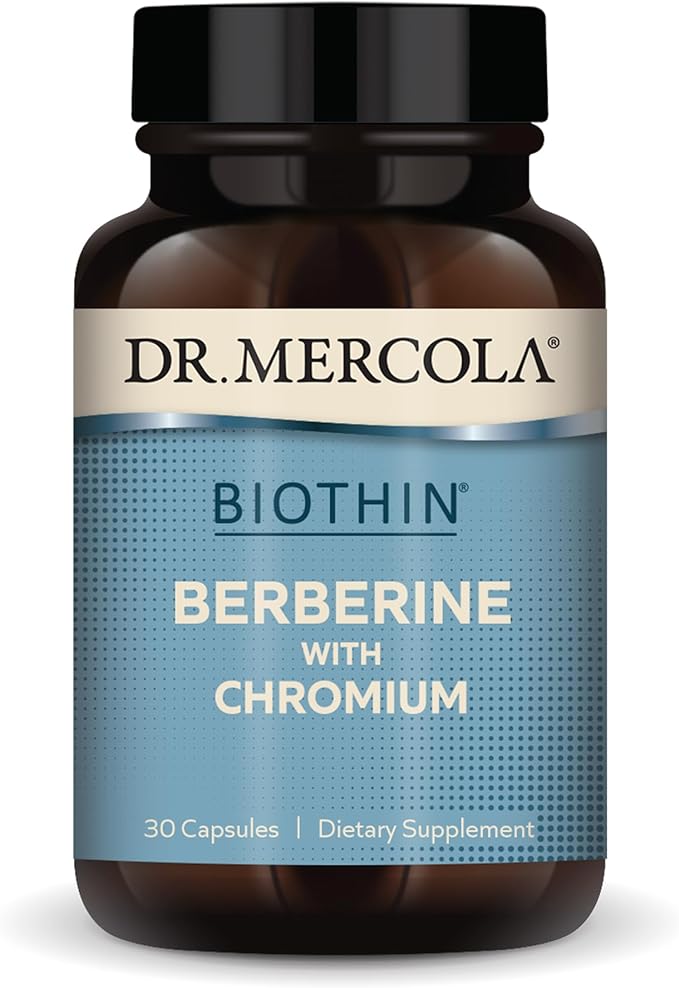 Dr. Mercola Biothin Berberine With Chromium Dietary Supplement 30 Capsules