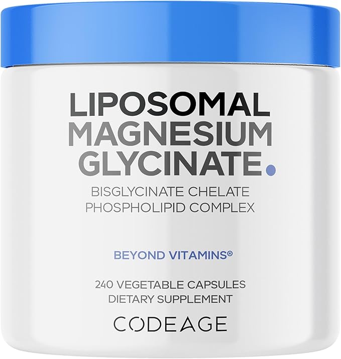 Codeage Liposomal Magnesium Glycinate Supplement 240 Count