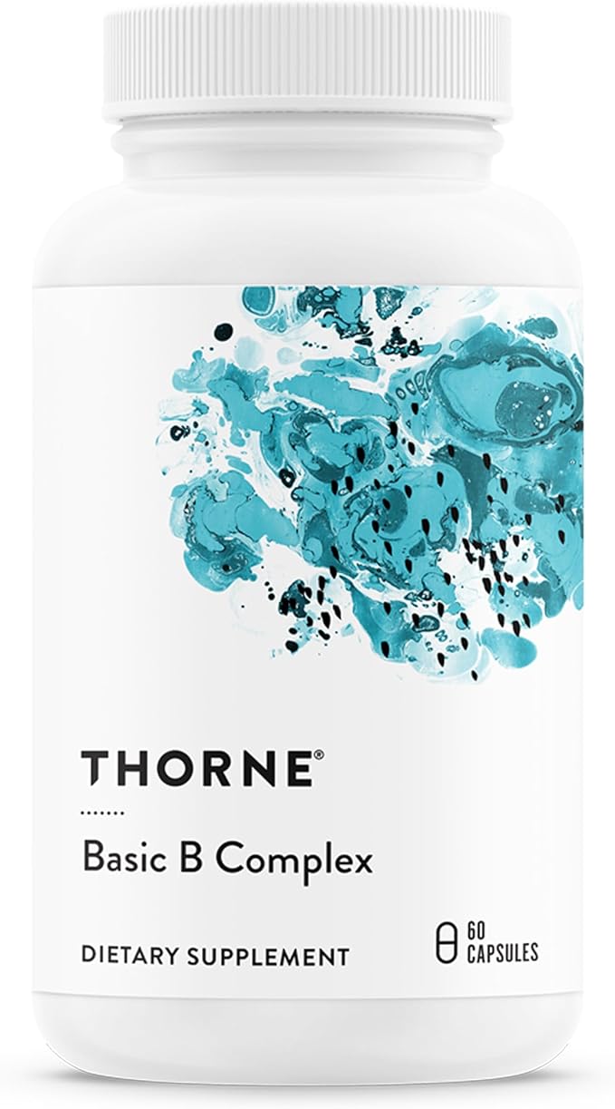 Thorne Basic B-Complex Vitamin Supplement with Choline 60 Capsules