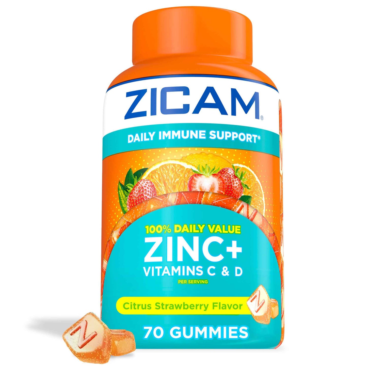 Zicam Daily Immune Support, Gummy , Zinc - 70 Ct