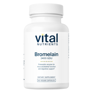 Vital Nutrients Bromelain Enzyme Supplement 375mg 60 Capsules - VitaBuy