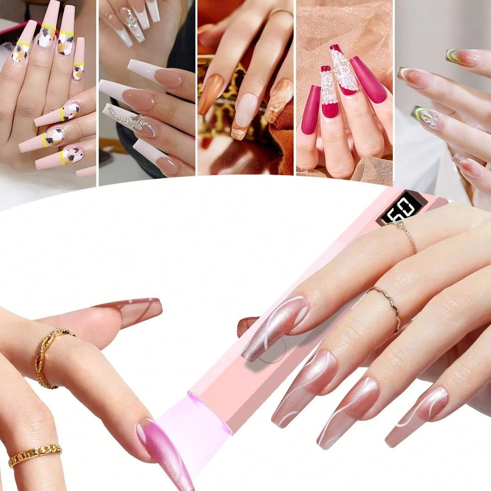 Portable Nail Dryer Lamp USB UV LED 180mAh Rechargeable