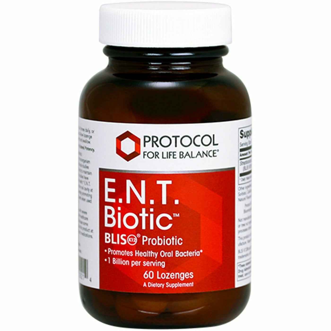 Protocol For Life Balance E.N.T. Biotic 60 Count Lozenges