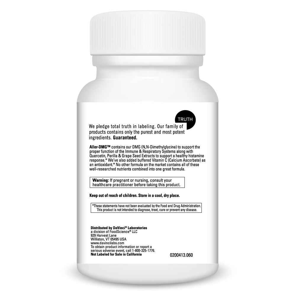 DaVinci Labs Aller-DMG Dietary Supplement 60 Tablets Allergy Relief