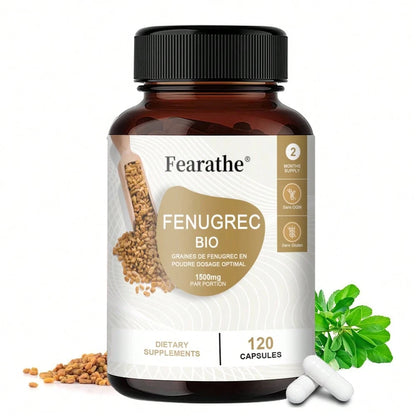 Fenugreek Capsules 1500mg for Women - 120 Count - VitaBuy