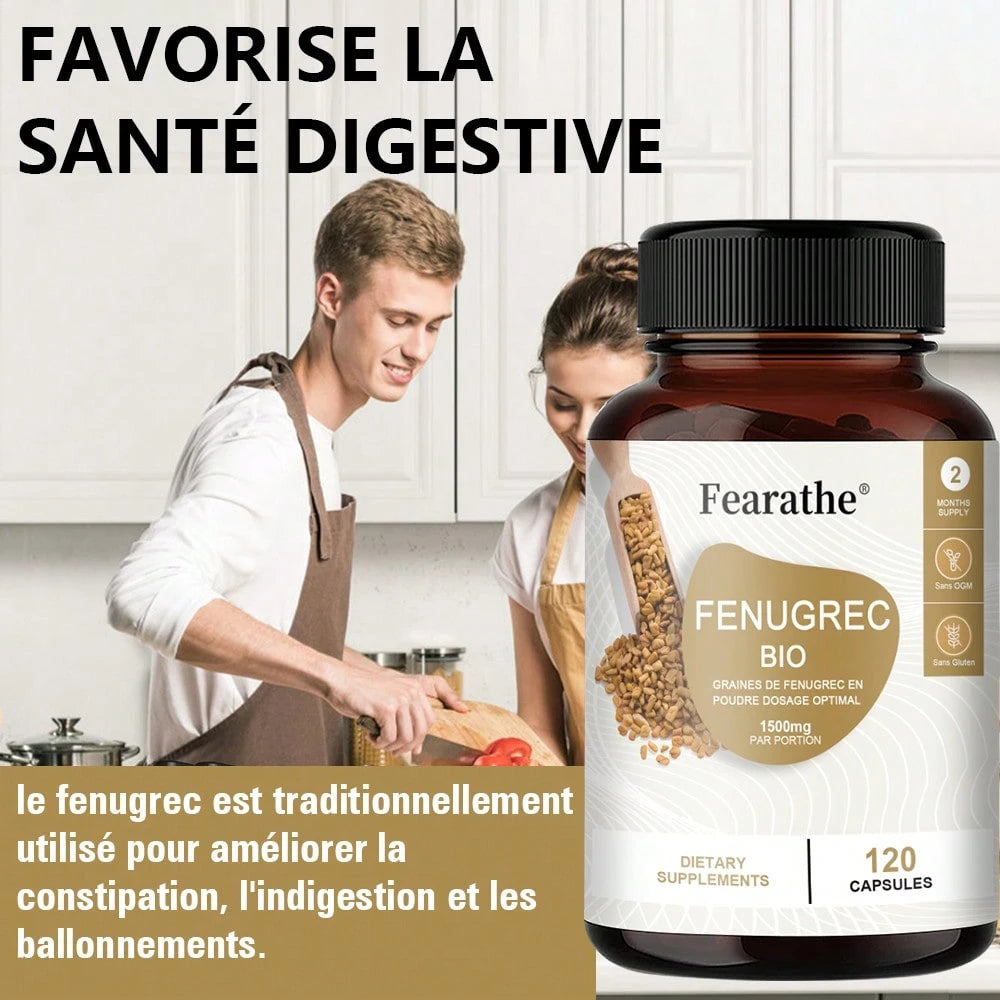 Fenugreek Capsules 1500mg for Women - 120 Count - VitaBuy