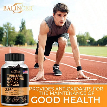 2600mg Turmeric Supplement with Bioperine - 120 Softgels - VitaBuy