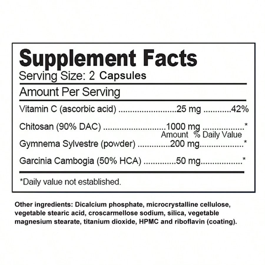 Appetite Control Supplement - Vitamin C & Garcinia - 120 Capsules - VitaBuy