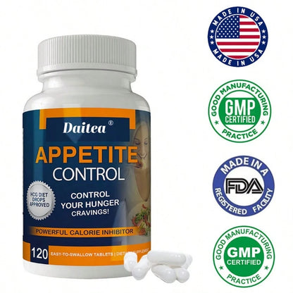 Appetite Control Supplement - Vitamin C & Garcinia - 120 Capsules - VitaBuy