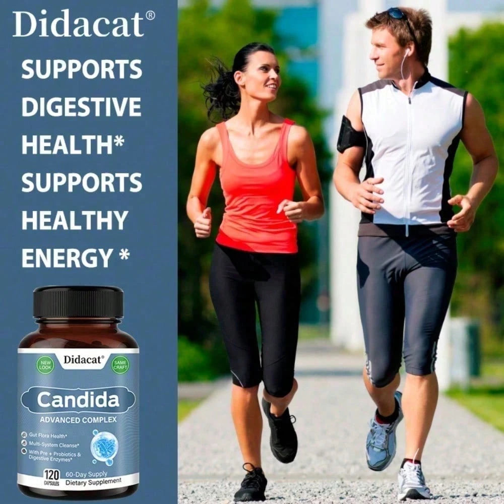 Candida Complex 120 Capsules - Probiotics & Prebiotics Gut Support - VitaBuy