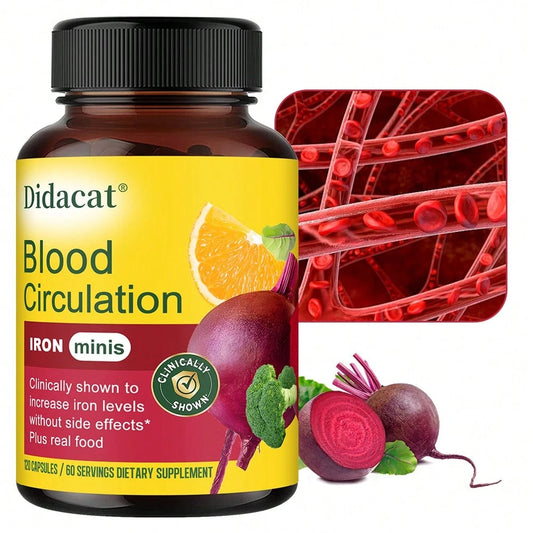 Beetroot 100mg, Broccoli & Vitamin C Supplement - 120 Capsules - VitaBuy