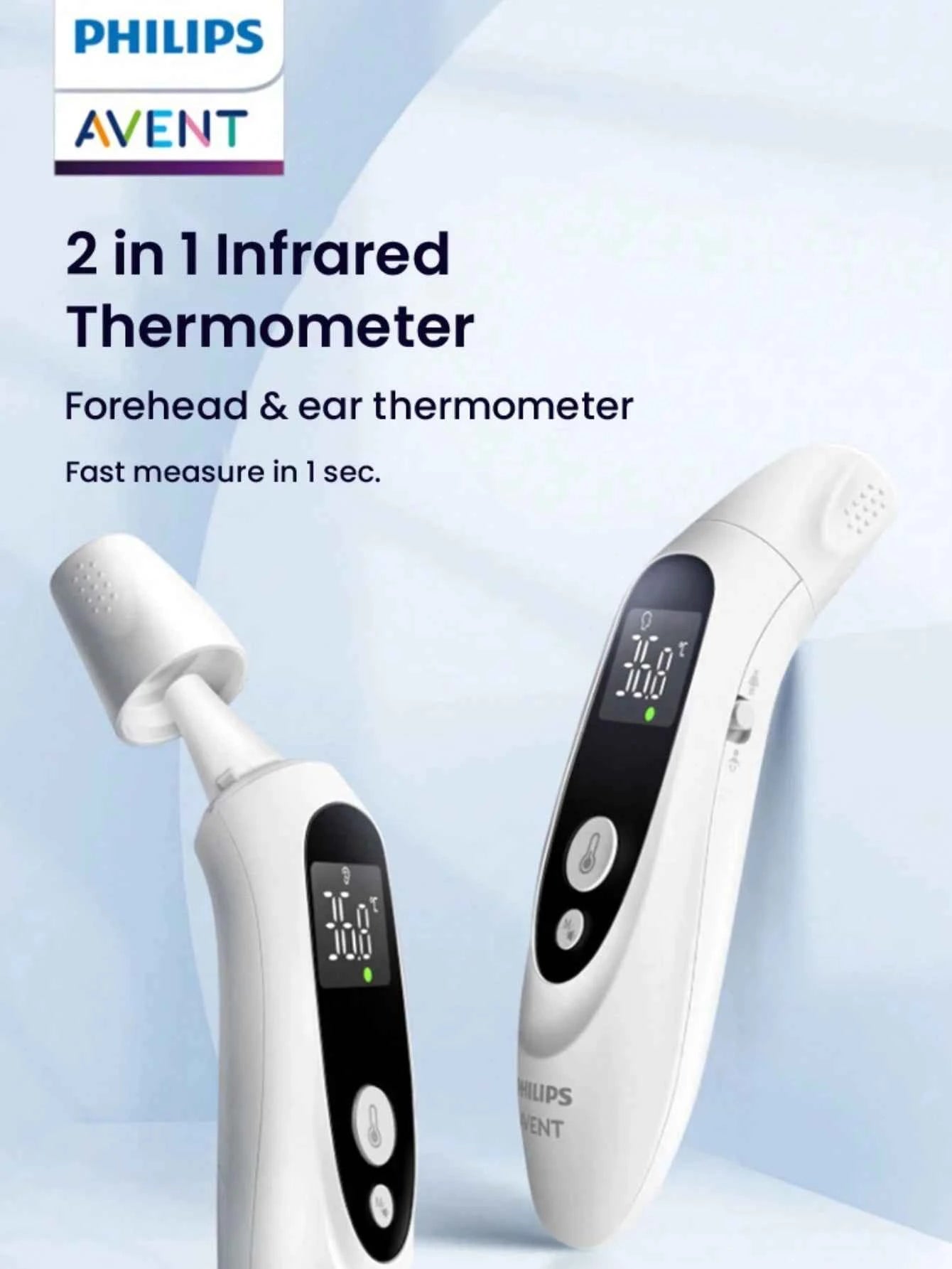 PHILIPS 2-In-1 Thermometer