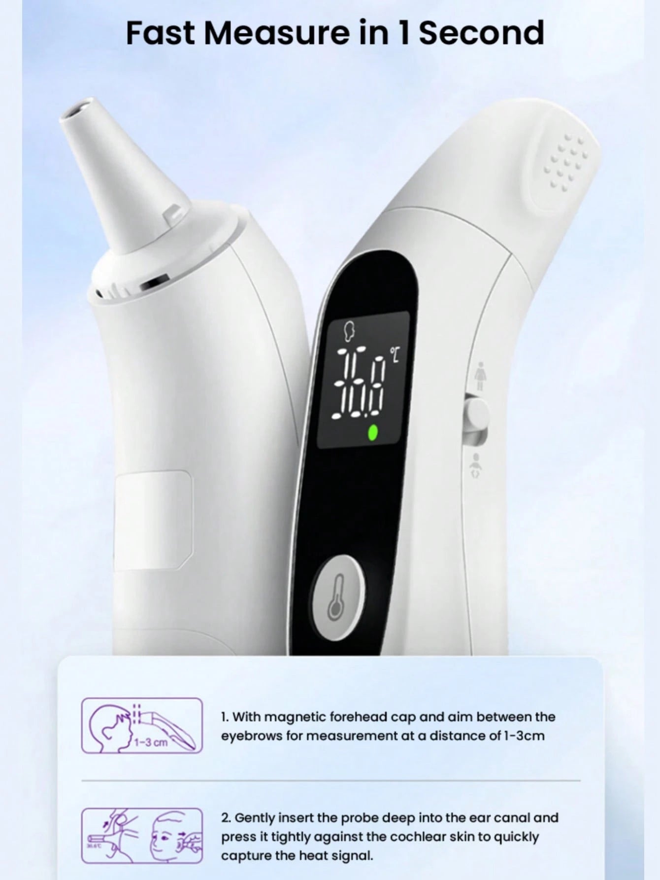 PHILIPS 2-In-1 Thermometer