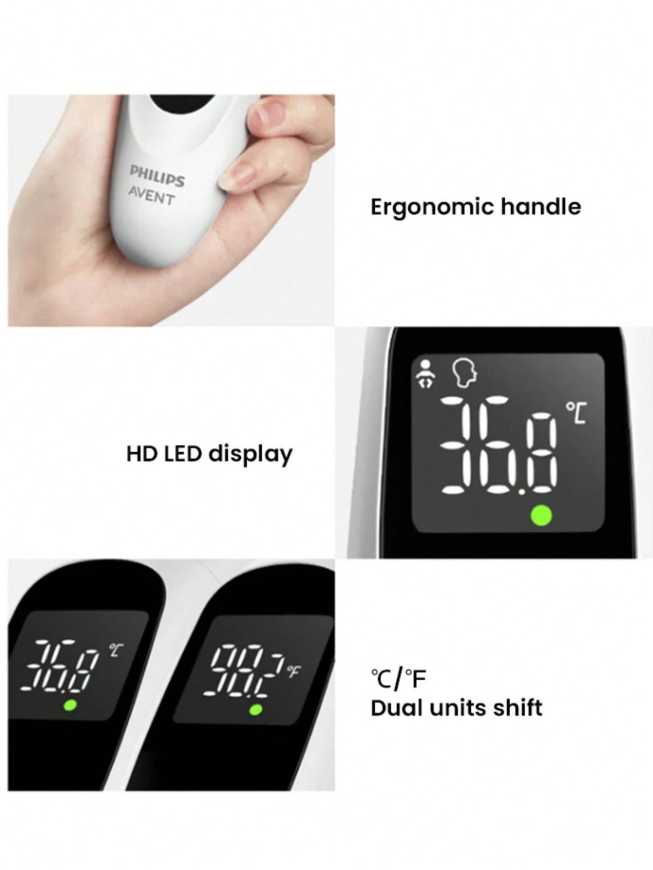 PHILIPS 2-In-1 Thermometer