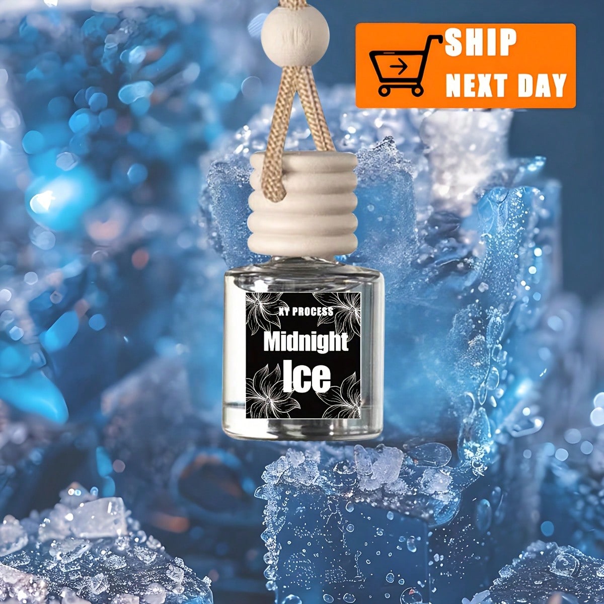XY Process Car Air Freshener Hanging Diffuser Glass