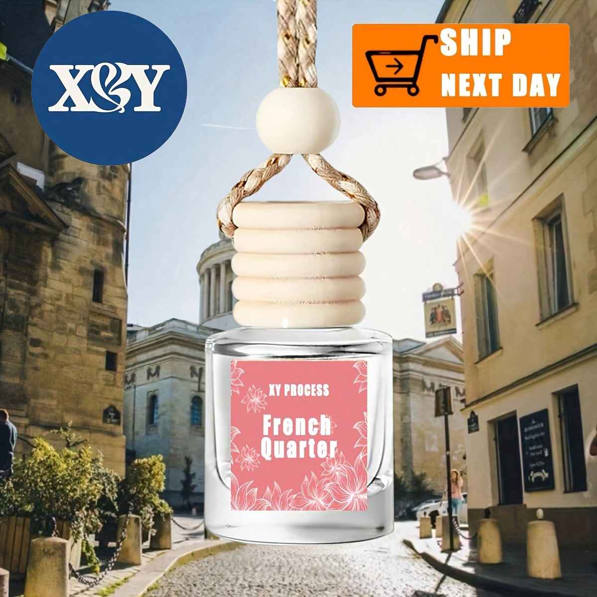 XY Process Car Air Freshener Hanging Diffuser Glass