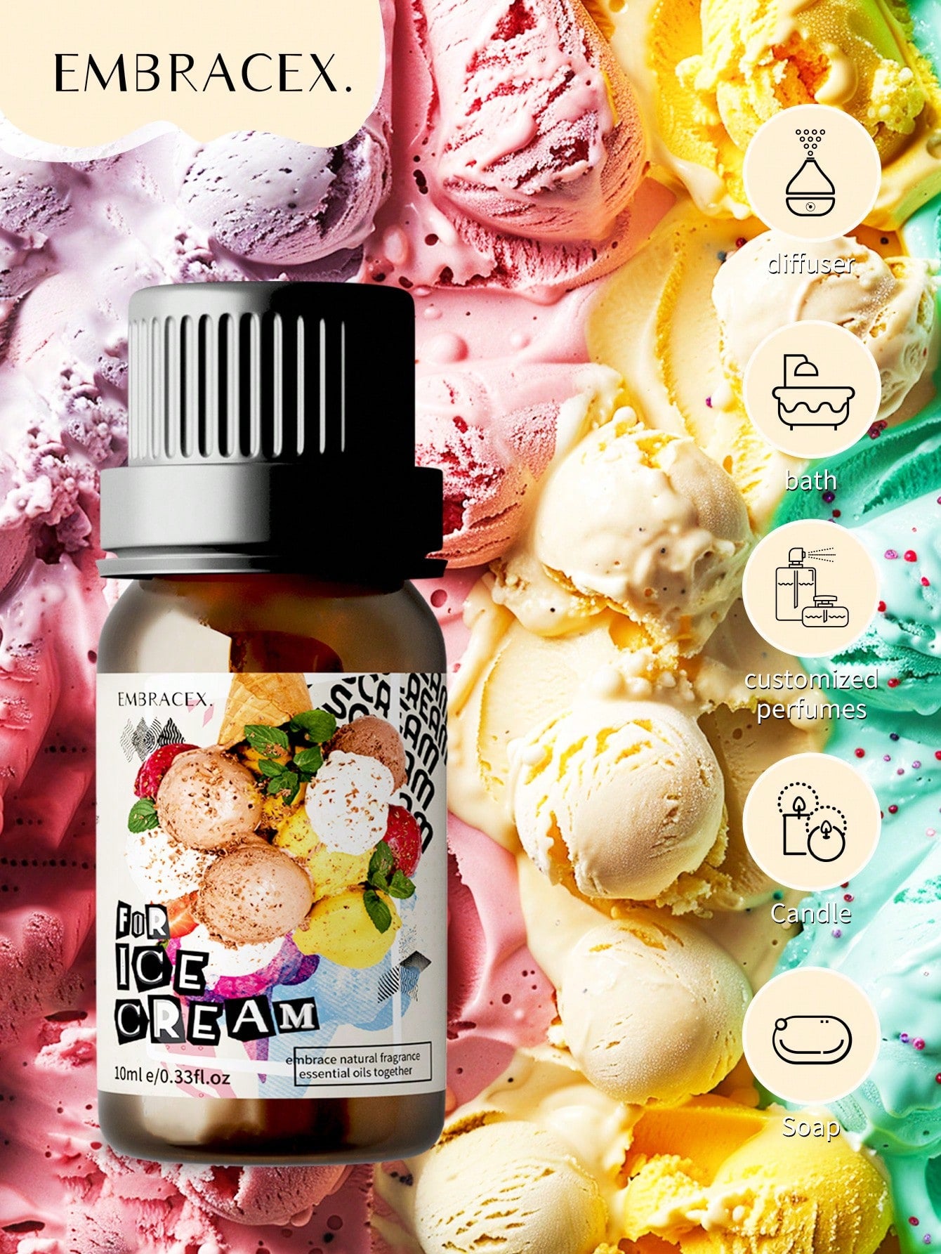 EMBRACEX. 10ml Chocolate Fragrance Oil Aromatherapy Scent