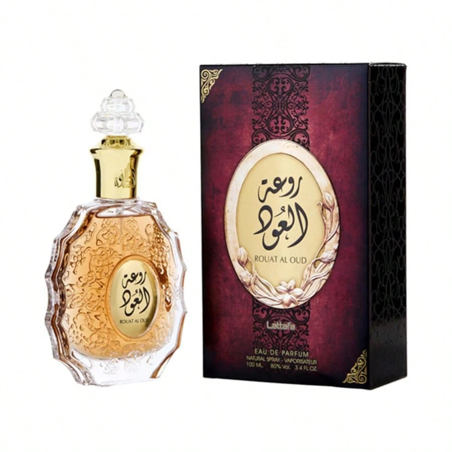 Lattafa Rouat Al Oud Unisex Eau De Parfum Spray 100ml Spicy Woody Fragrance Men's Perfume - VitaBuy