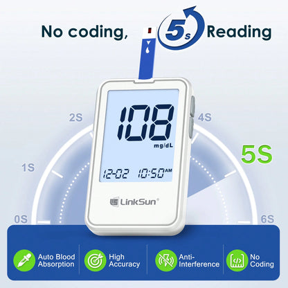 LinkSun G-425-2 Blood Glucose Monitor Kit