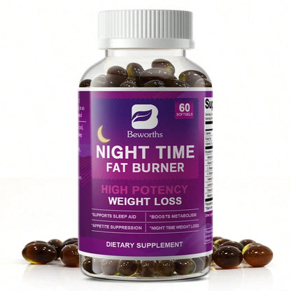 B BEWORTHS Nighttime Support Capsules Green Coffee White Kidney L-Tryptophan