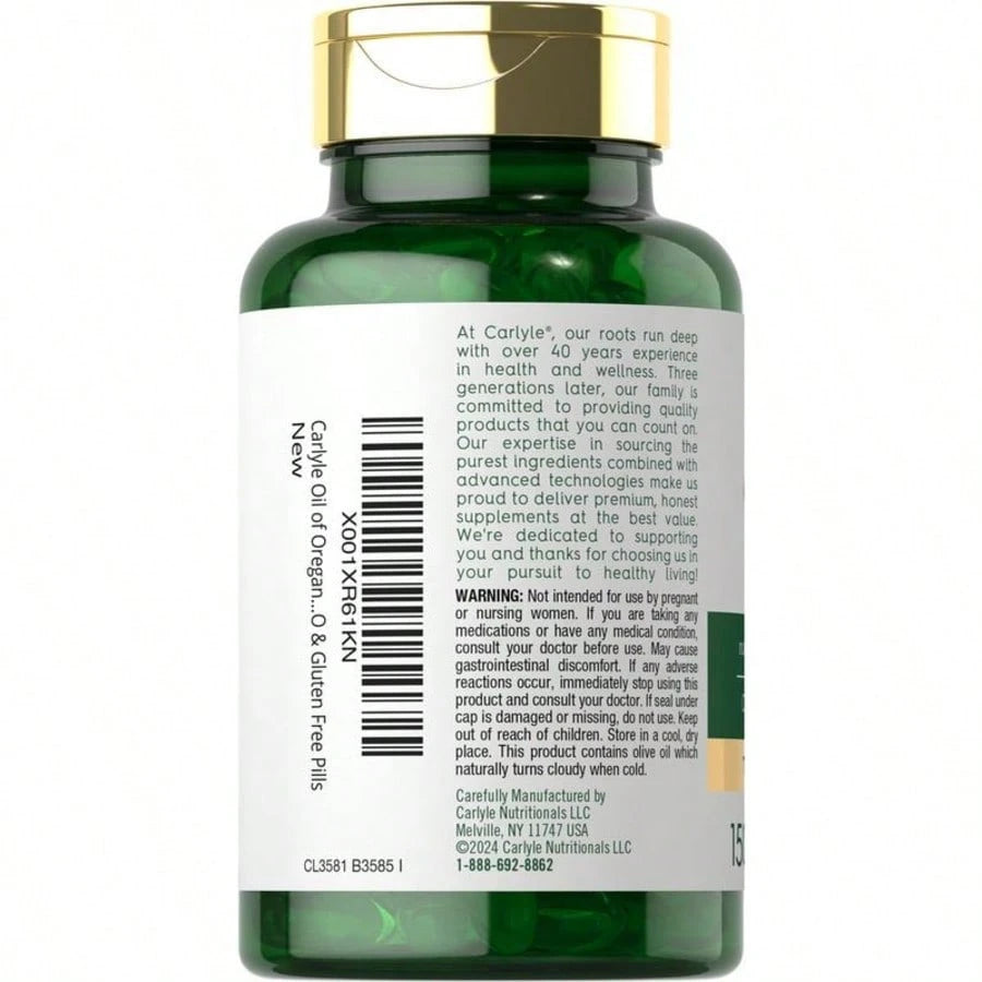 Carlyle Oregano Oil 4000mg - 150 Softgels Non-GMO - VitaBuy