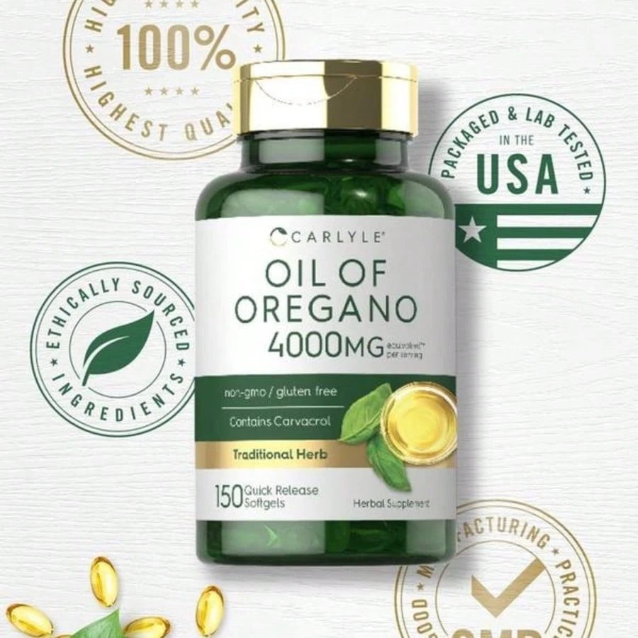 Carlyle Oregano Oil 4000mg - 150 Softgels Non-GMO - VitaBuy