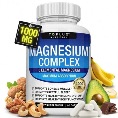 Generic 8 Essential Magnesium Complex Fitness Nutritional Supplement