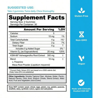 VPOAJ Zero Sugar 3-In-1 Gummy Trio - Probiotics & ACV Vegan - VitaBuy