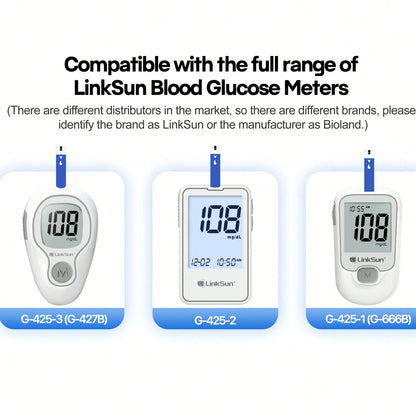 Linksun Diabetic Blood Test Strips - 100 Count