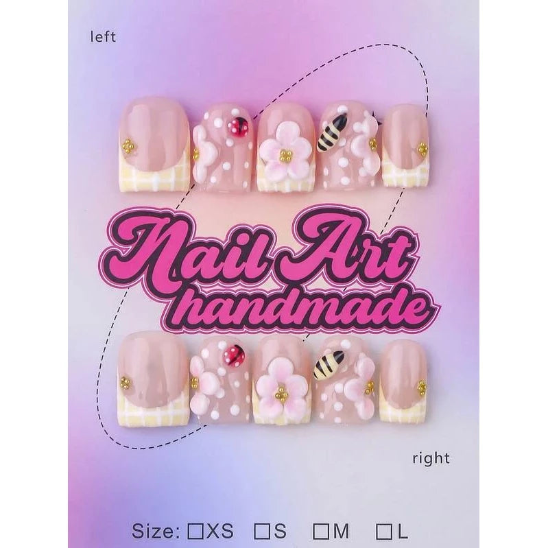 10Pcs Set Handmade Square Shaped Nail Art Decorations - VitaBuy