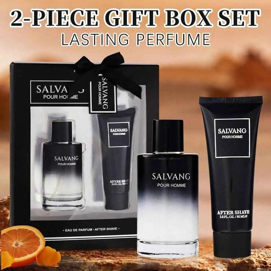 Wish Men's Eau De Toilette & Shaving Lotion Gift Set 3.4 oz 2.8 oz