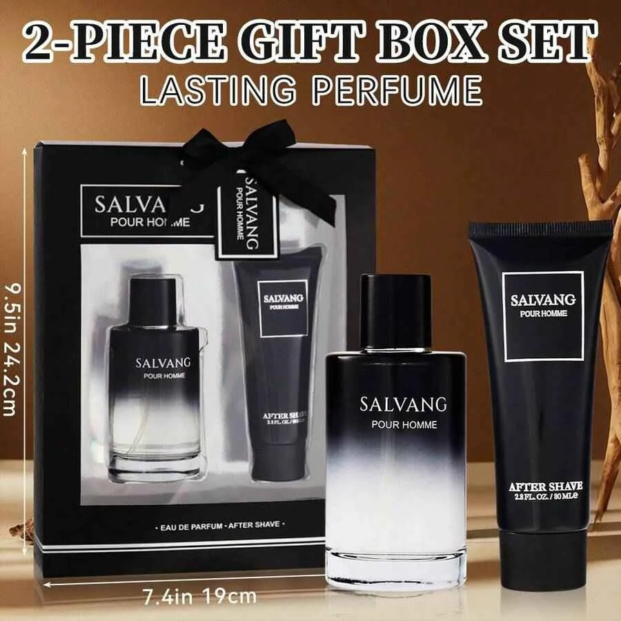 Wish Men's Eau De Toilette & Shaving Lotion Gift Set 3.4 oz 2.8 oz