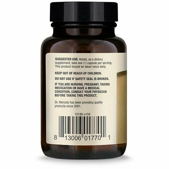 Dr. Mercola Fermented Ginger Digestive Support Supplement 60 Capsules - VitaBuy