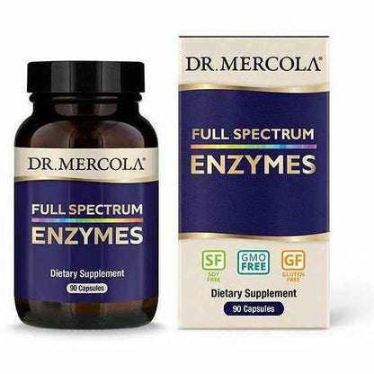 Dr. Mercola Full Spectrum Enzymes Digestive Supplement 90 Capsules