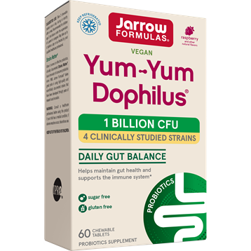 Jarrow Formulas Yum-Yum Dophilus Probiotic Raspberry 60 Tablets - VitaBuy