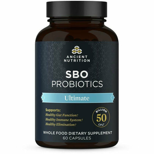 Ancient Nutrition SBO Probiotics Ultimate Digestive Supplement 60 Capsules - VitaBuy