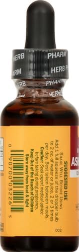 Herb Pharm Organic Ashwagandha Liquid Extract Alcohol-Free Adaptogen