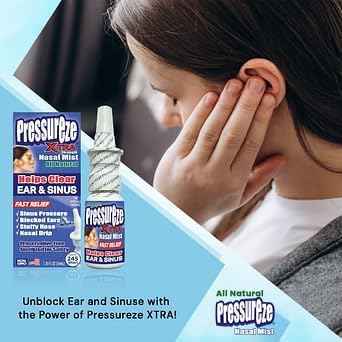 Pressureze Xtra Natural Preservative Free Nasal Spray for Severe Sinus Congestion