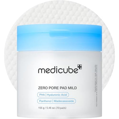 Medicube Zero Pore Pad 2.0 Dual-Textured Facial Toner Pads 70 Count
