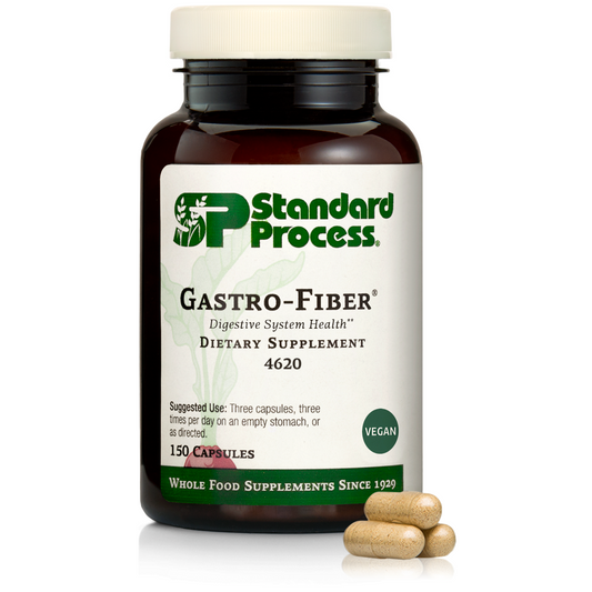 Standard Process Gastro-Fiber Digestive Health Supplement 150 Capsules