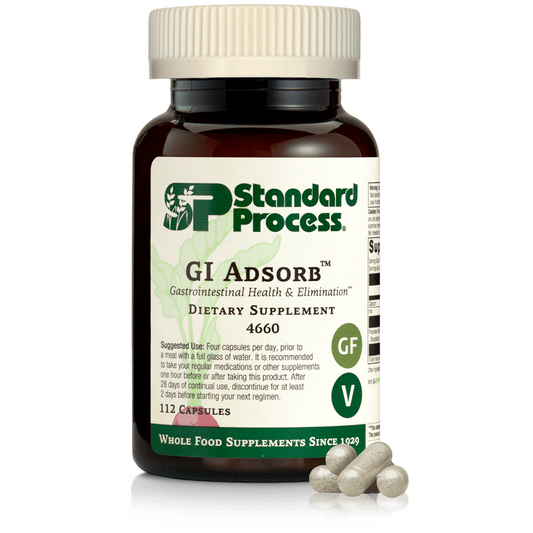 Standard Process GI Adsorb Digestive Supplement Clinoptilolite 112 Capsules - VitaBuy
