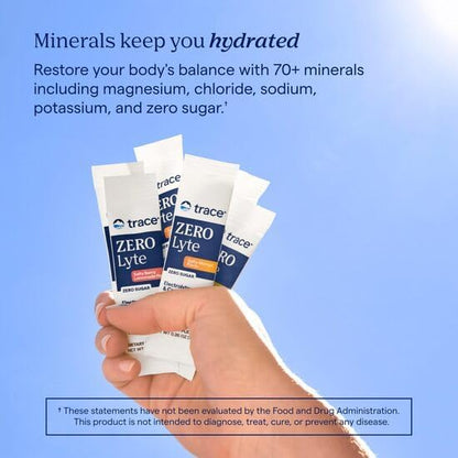 Trace Minerals ZeroLyte Salty Citrus Flavor Electrolyte Drink Mix 30 Packets