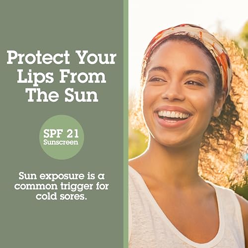 Quantum Health SuperLysine+ Coldstick Lip Sunscreen - Lysine Herbs &amp; Nutrients Soothe &amp; Moisturize Lips - Softens &amp; Protects from the Sun - SPF 21 - Clear - 0.17 Ounce