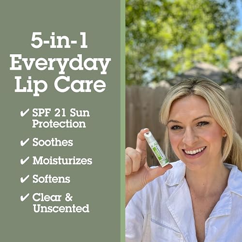 Quantum Health SuperLysine+ Coldstick Lip Sunscreen - Lysine Herbs &amp; Nutrients Soothe &amp; Moisturize Lips - Softens &amp; Protects from the Sun - SPF 21 - Clear - 0.17 Ounce