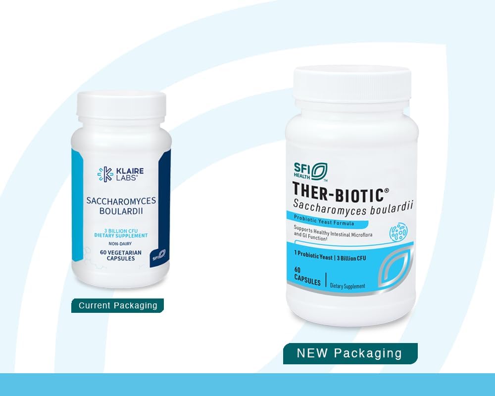 Klaire Labs Saccharomyces Boulardii Probiotic Supplement 5 Billion CFU