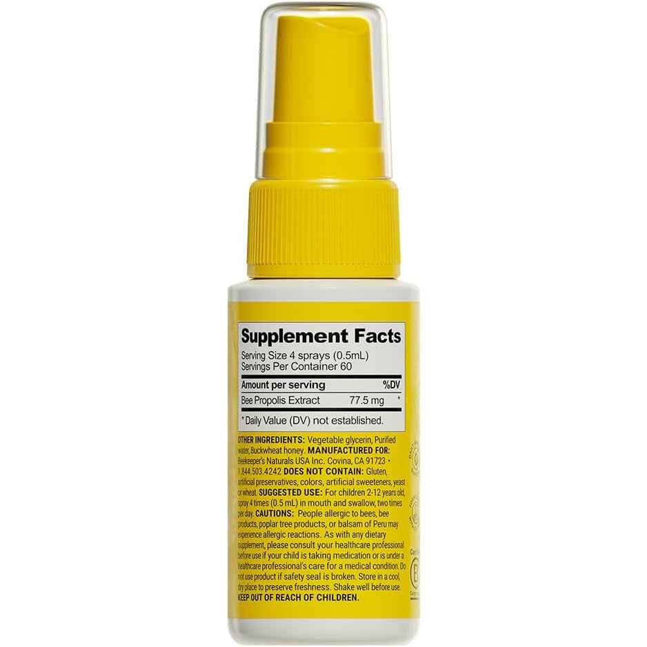 Beekeeper's Naturals Propolis Throat Spray 95% Bee Propolis Extract