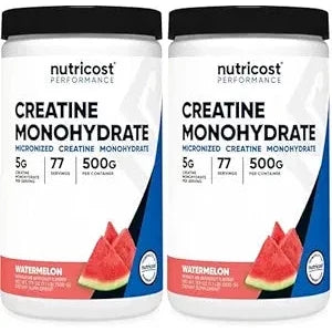 Nutricost Creatine Monohydrate Micronized Powder 500G, 5000mg Per Serv (5g) - 100 Servings, 17.9 Oz