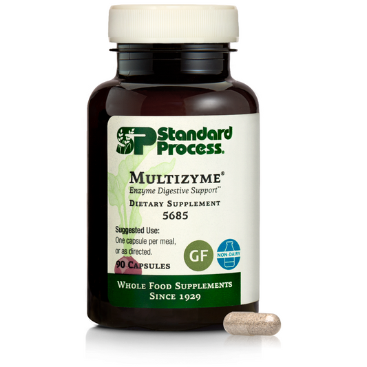 Standard Process Multizyme Digestive Enzyme Supplement 90 Capsules