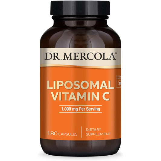 Dr. Mercola Liposomal Vitamin C 1,000 mg Bioavailable 180 Capsules