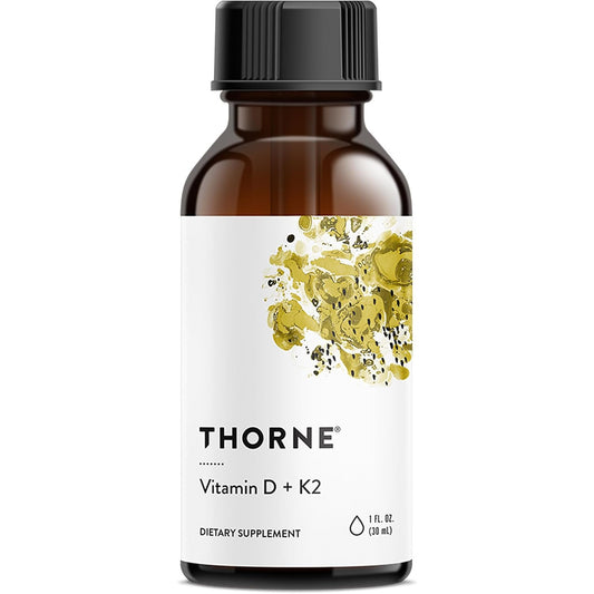Thorne Vitamin D + K2 Liquid with Metered Dispenser 30ml 600 Servings